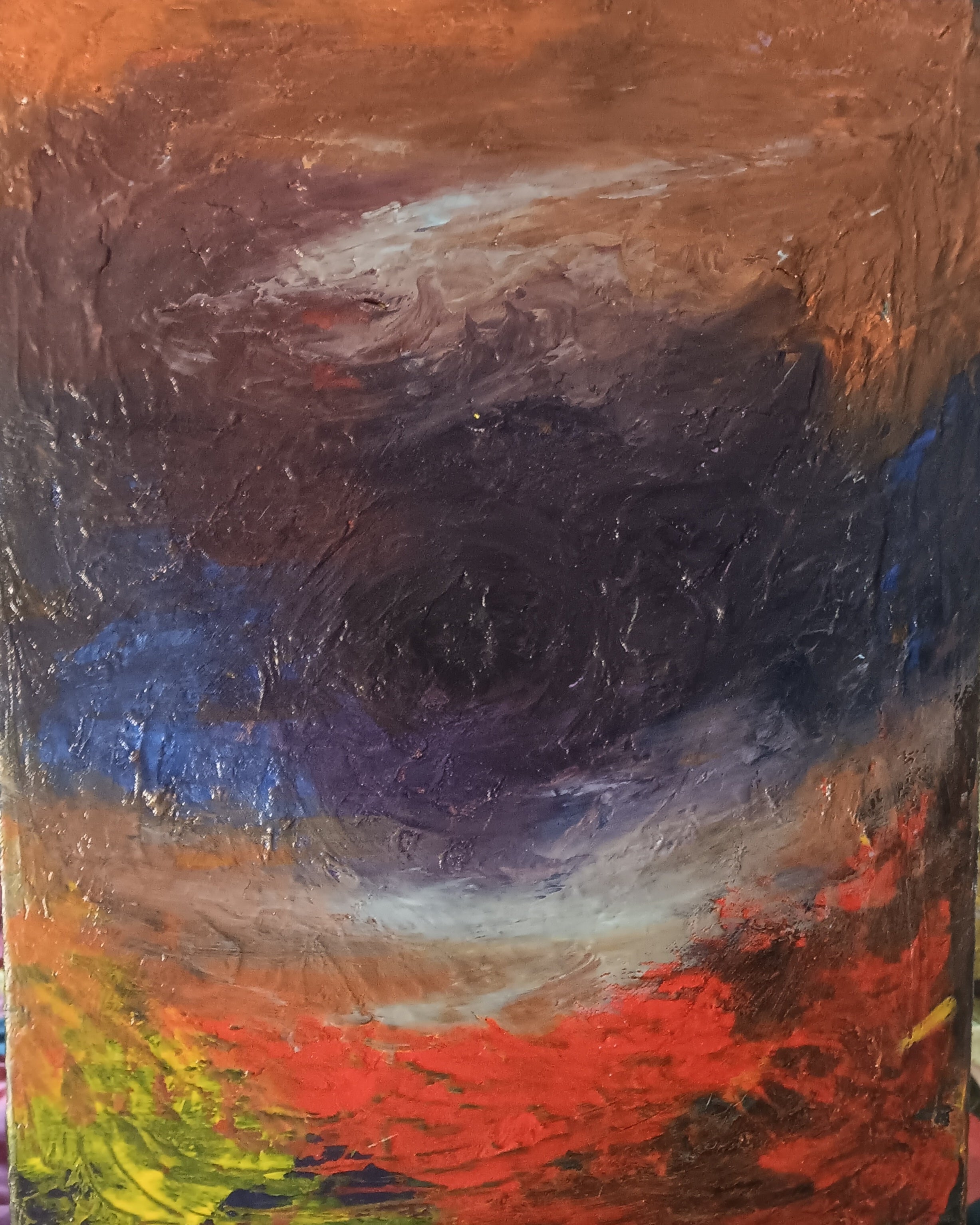 Original acrylic painting on canvas abstract multi color
