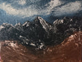 Original acrylic painting mountains