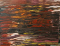 Original acrylic painting vertical lines mixed colors