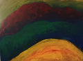 Original acrylic painting impresionism mountains