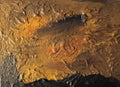 Original acryluc painting abstract red orange black brown on canvas