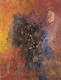 Original acrylic painting abstract browns golds
