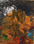 Original acrylic painting floral abstract impasto