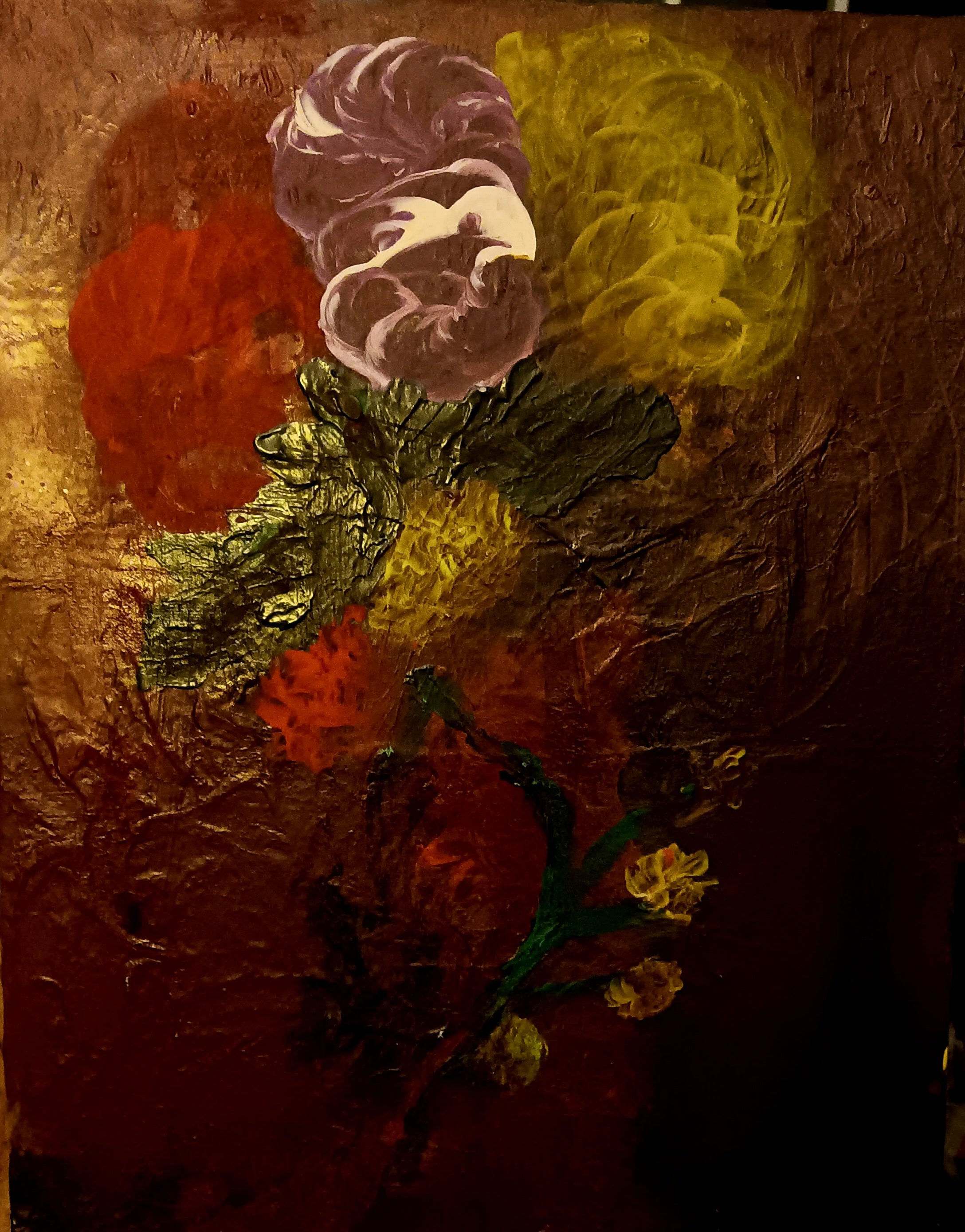 Original acrylic painting by Bonnie florals