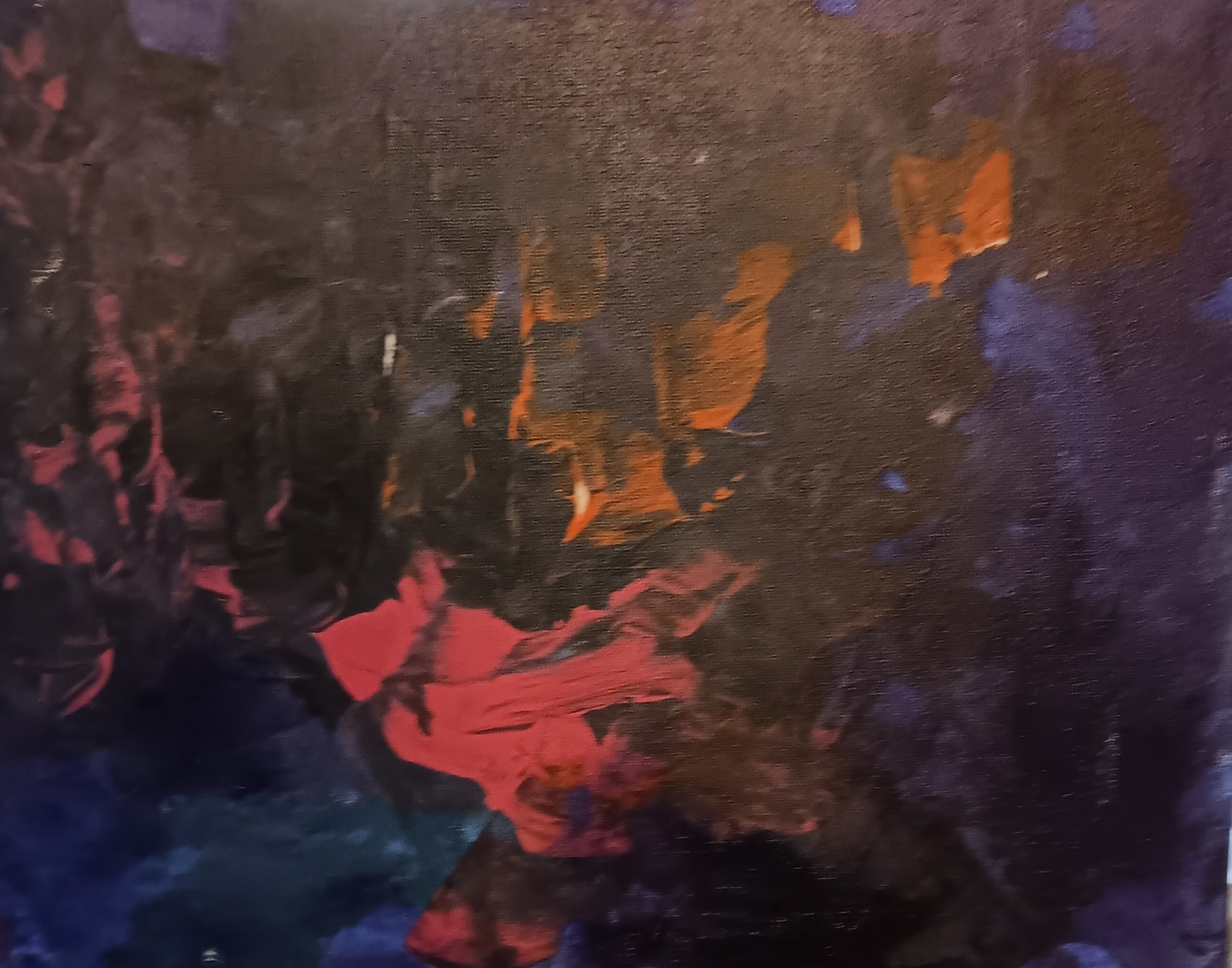 Original acrylic painting abstract flow